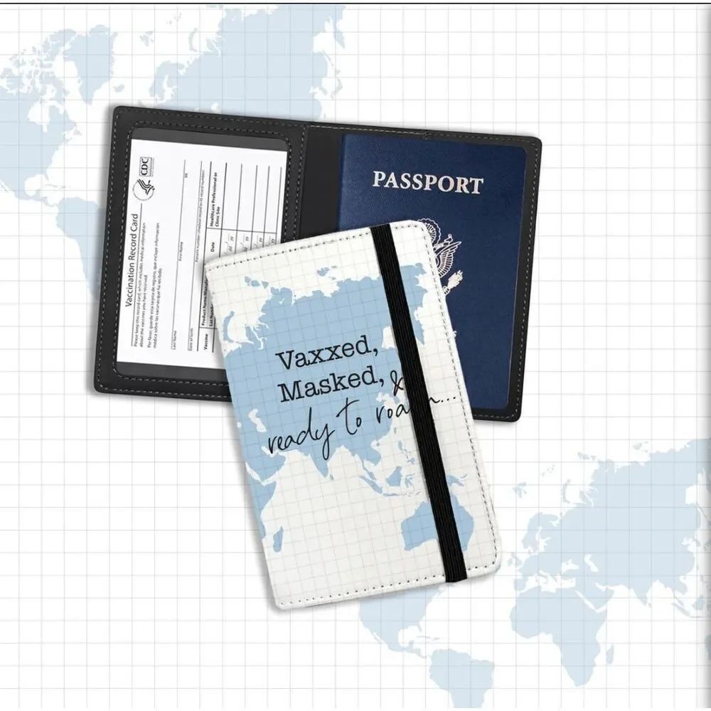 “Vaxxed Masked & Ready to Roam” Passport Holder